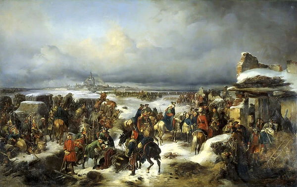 The capture of the Prussian fortress of Kolberg on 16th December 1761, 1852