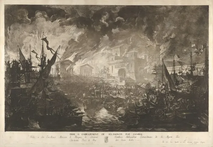 Framed Print : The Capture of Selinus by Hannibal. n. d. Creator: Louis Jean Desprez Framed Print : The Capture of Selinus by Hannibal. n. d. Creator: Louis Jean Desprez