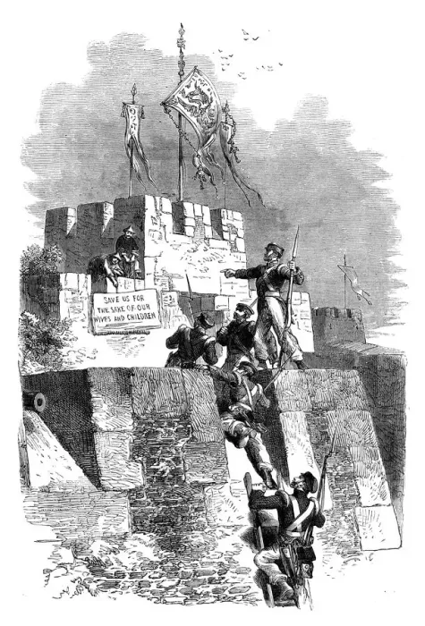 Framed Print : The capture of Ting-Hae, China, 1841 (c1895) Framed Print : The capture of Ting-Hae, China, 1841 (c1895)
