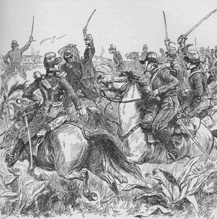Framed Print : Captured By A Bold Stroke Abd-El-Kadrs Smalah, 1902. Artist: Gordon Frederick Browne Framed Print : Captured By A Bold Stroke Abd-El-Kadrs Smalah, 1902. Artist: Gordon Frederick Browne