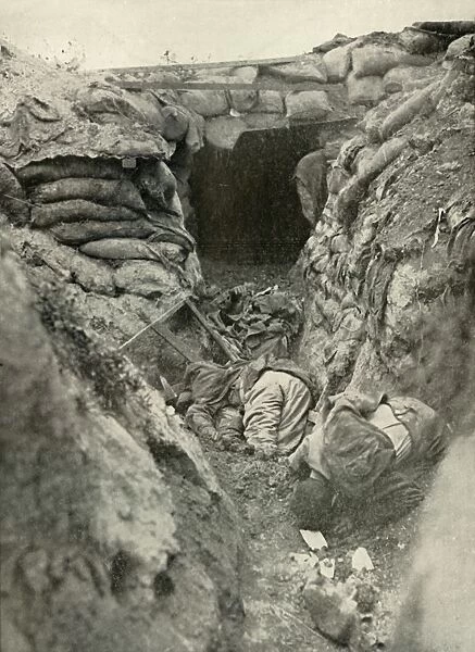A Captured German Trench, (1919). Creator: Unknown