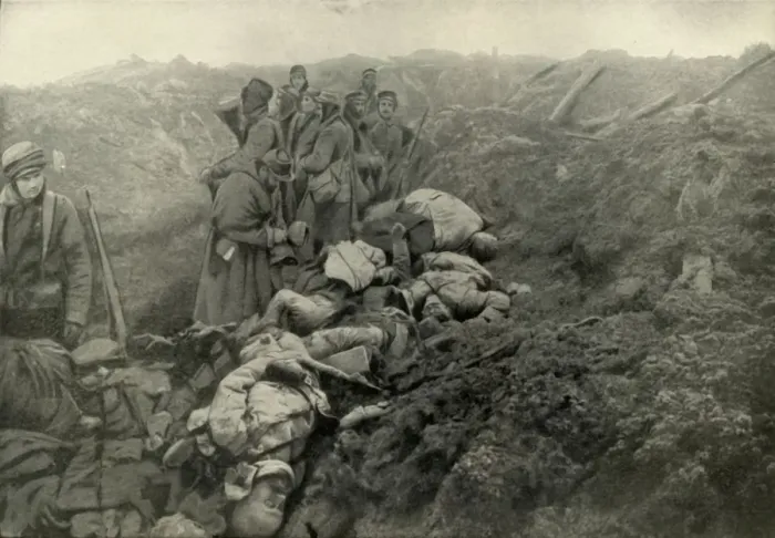 Framed Print : Captured German Trenches at Les Eparges, (1919). Creator: Unknown Framed Print : Captured German Trenches at Les Eparges, (1919). Creator: Unknown