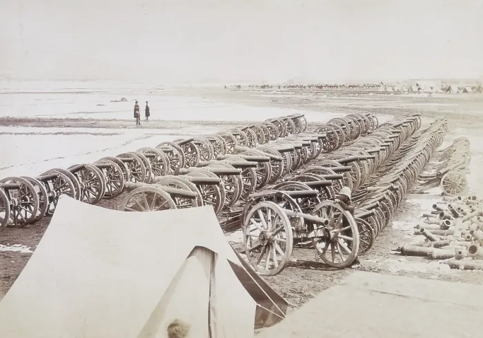 Framed Print : Captured guns, Kabul, Afghanistan, c1879. Creator: Unknown Framed Print : Captured guns, Kabul, Afghanistan, c1879. Creator: Unknown