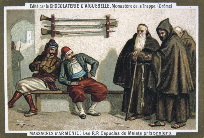 Framed Print : The capuchin monks of Malata taken prisoner, 1895 Framed Print : The capuchin monks of Malata taken prisoner, 1895