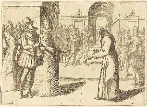 A Capucio Bringing Thanks of the King of Bavaria, 1612. Creator: Jacques Callot