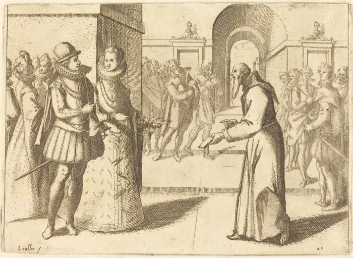 Framed Print : A Capucio Bringing Thanks of the King of Bavaria, 1612. Creator: Jacques Callot Framed Print : A Capucio Bringing Thanks of the King of Bavaria, 1612. Creator: Jacques Callot