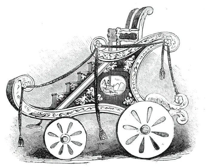 Framed Print : The car, 1844. Creator: Unknown Framed Print : The car, 1844. Creator: Unknown