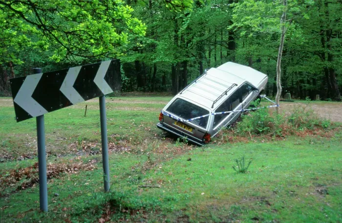 Framed Print : Car Accident
