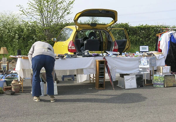 Car Boot sale at Gang Warily, New Forest 2014. Creator: Unknown