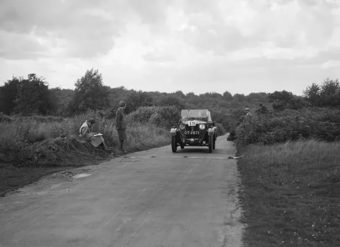 Framed Print : Car taking part in a First Aid Nursing Yeomanry trial or rally, 1931. Artist: Bill Brunell Framed Print : Car taking part in a First Aid Nursing Yeomanry trial or rally, 1931. Artist: Bill Brunell