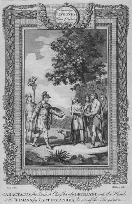 Framed Print : Caractacus the British Chief, basely Betrayed into the Hands of the Romans by Cartismandua, c1787 Framed Print : Caractacus the British Chief, basely Betrayed into the Hands of the Romans by Cartismandua, c1787