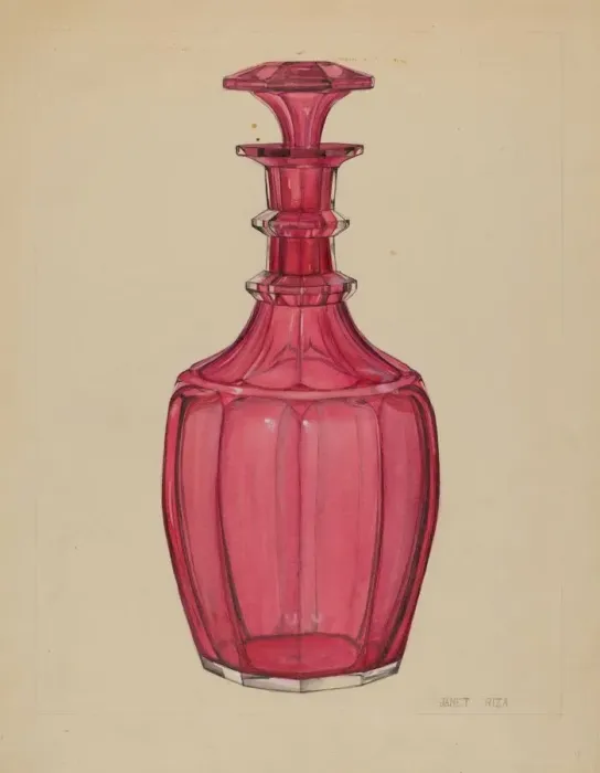 Framed Print : Carafe, c. 1937. Creator: Janet Riza Framed Print : Carafe, c. 1937. Creator: Janet Riza
