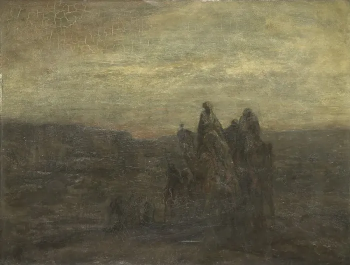 Framed Print : Caravan, 1877-1903. Creator: Marius Bauer Framed Print : Caravan, 1877-1903. Creator: Marius Bauer