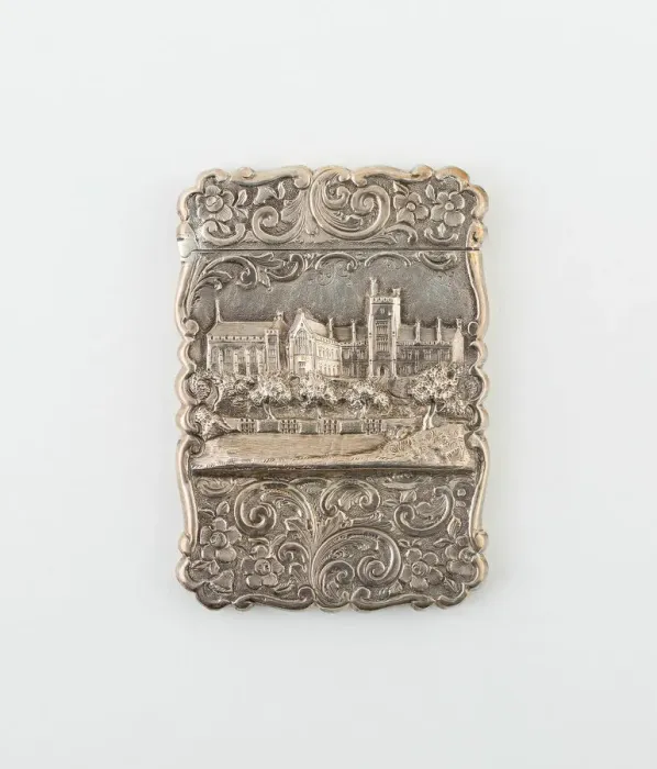 Framed Print : Card Case with View of Oxford, Birmingham, 1860 / 61. Creator: Marked F. M Framed Print : Card Case with View of Oxford, Birmingham, 1860 / 61. Creator: Marked F. M