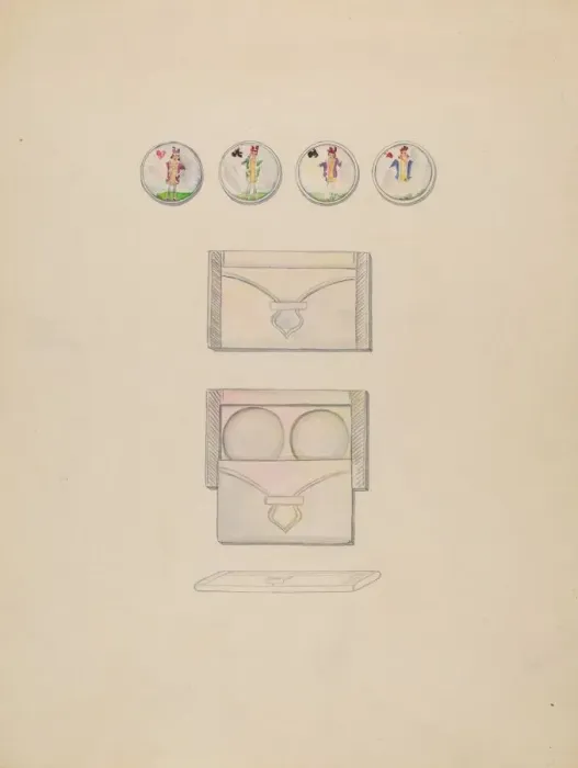 Framed Print : Card Counters, c. 1936. Creator: Jean Gordon Framed Print : Card Counters, c. 1936. Creator: Jean Gordon