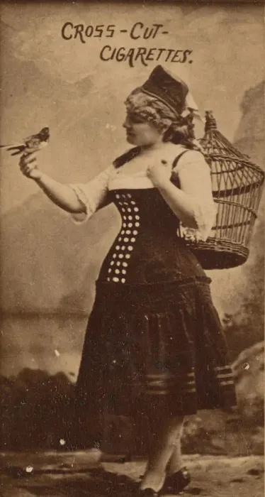 Framed Print : Card Number 33, Miss Mattie Vickers, from the Actors and Actresses series (N145-2) issued Framed Print : Card Number 33, Miss Mattie Vickers, from the Actors and Actresses series (N145-2) issued