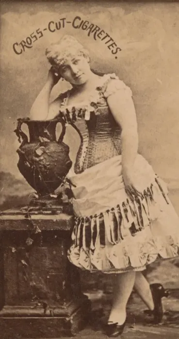 Framed Print : Card Number 59, Miss Mattie Vickers, from the Actors and Actresses series (N145-2) issued Framed Print : Card Number 59, Miss Mattie Vickers, from the Actors and Actresses series (N145-2) issued