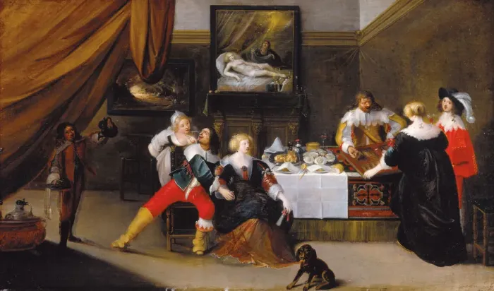 Framed Print : Card Players, c. 1620-1630 Framed Print : Card Players, c. 1620-1630