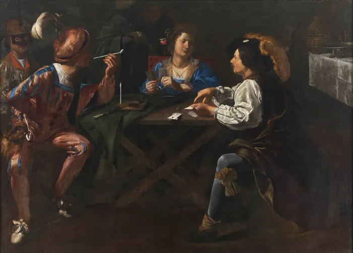 Framed Print : Card Players, c1636. Creator: Kuijl, Gerard van der (1604-1673) Framed Print : Card Players, c1636. Creator: Kuijl, Gerard van der (1604-1673)
