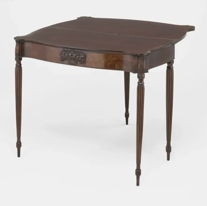 Framed Print : Card Table, 1800 / 11. Creators: Samuel McIntire, William Hook Framed Print : Card Table, 1800 / 11. Creators: Samuel McIntire, William Hook
