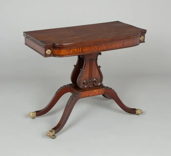 Framed Print : Card Table, 1810 / 20. Creator: Unknown Framed Print : Card Table, 1810 / 20. Creator: Unknown