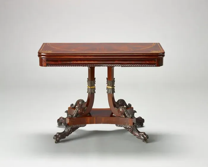 Framed Print : Card table, about 1828. Creator: Unknown Framed Print : Card table, about 1828. Creator: Unknown