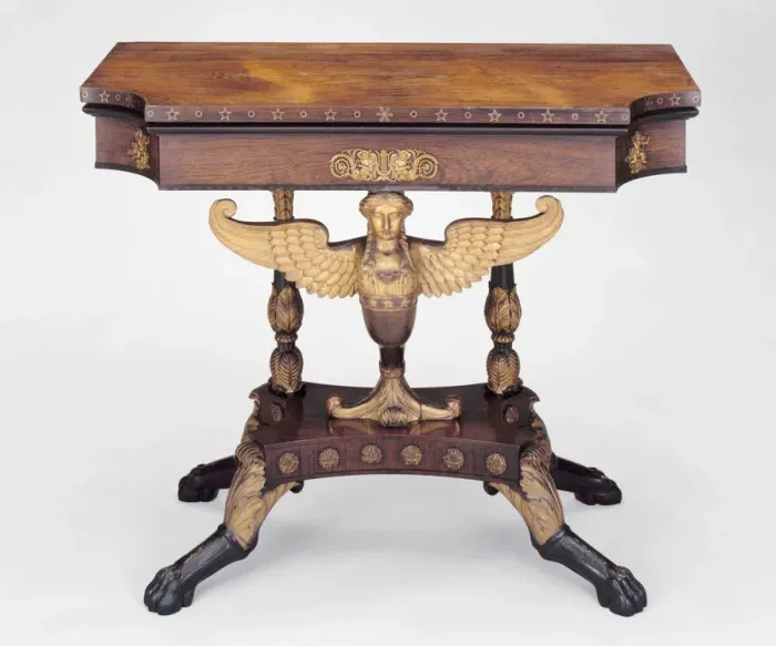 Framed Print : Card Table, c. 1815. Creator: Charles-HonoreLannuier Framed Print : Card Table, c. 1815. Creator: Charles-HonoreLannuier