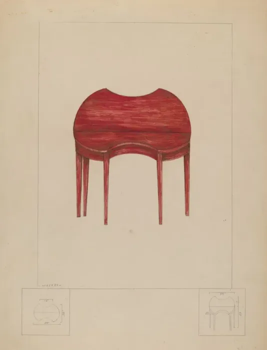 Framed Print : Card Table, c. 1936. Creator: Henry Meyers Framed Print : Card Table, c. 1936. Creator: Henry Meyers