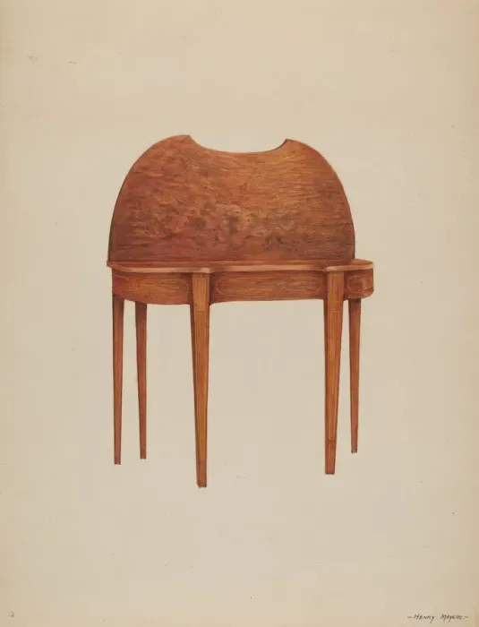 Framed Print : Card Table, c. 1937. Creator: Henry Meyers Framed Print : Card Table, c. 1937. Creator: Henry Meyers