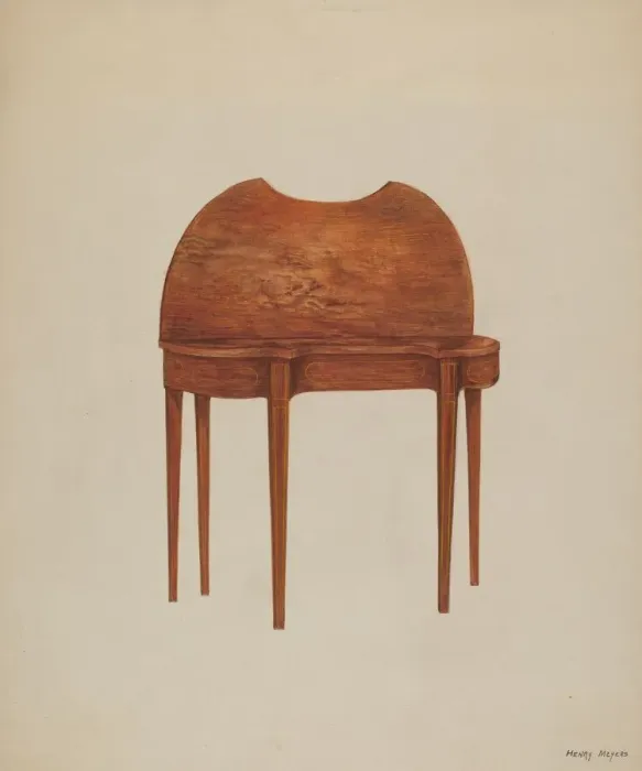 Framed Print : Card Table, c. 1938. Creator: Henry Meyers Framed Print : Card Table, c. 1938. Creator: Henry Meyers
