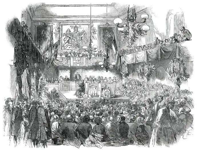 Framed Print : The Cardiff Athenaeum Eisteddfod, 1850. Creator: Unknown Framed Print : The Cardiff Athenaeum Eisteddfod, 1850. Creator: Unknown