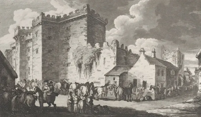 Framed Print : Cardiff Castle, from Remarks on a Tour to North and South Wales, in the year 1797, August 26, 1799. Creator: John Hill Framed Print : Cardiff Castle, from Remarks on a Tour to North and South Wales, in the year 1797, August 26, 1799. Creator: John Hill