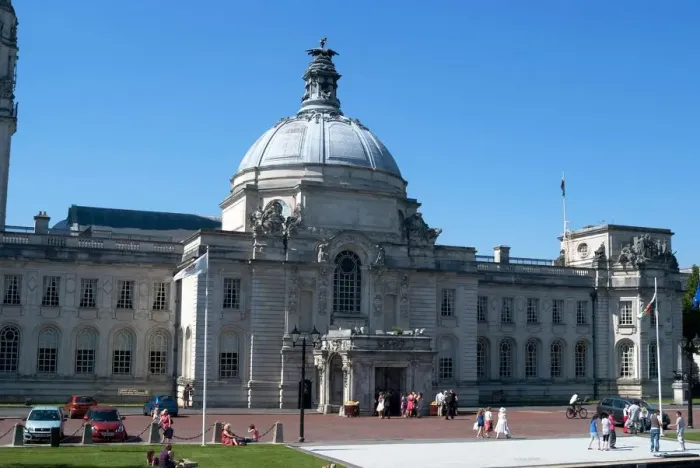 Framed Print : Cardiff City Hall, 2009. Creator: Ethel Davies Framed Print : Cardiff City Hall, 2009. Creator: Ethel Davies