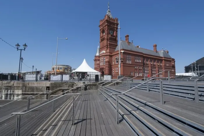 Framed Print : Cardiff, Pierhead Building, 2009. Creator: Ethel Davies Framed Print : Cardiff, Pierhead Building, 2009. Creator: Ethel Davies