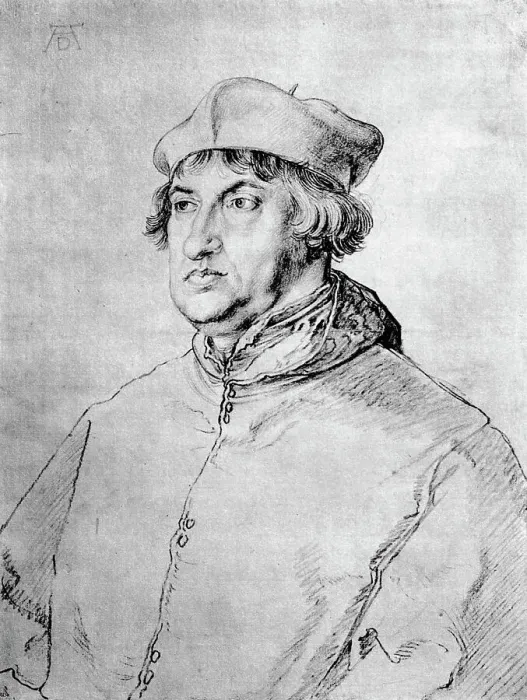 Framed Print : Cardinal Albrecht of Brandenburg, 1518, (1936). Artist: Albrecht Durer Framed Print : Cardinal Albrecht of Brandenburg, 1518, (1936). Artist: Albrecht Durer