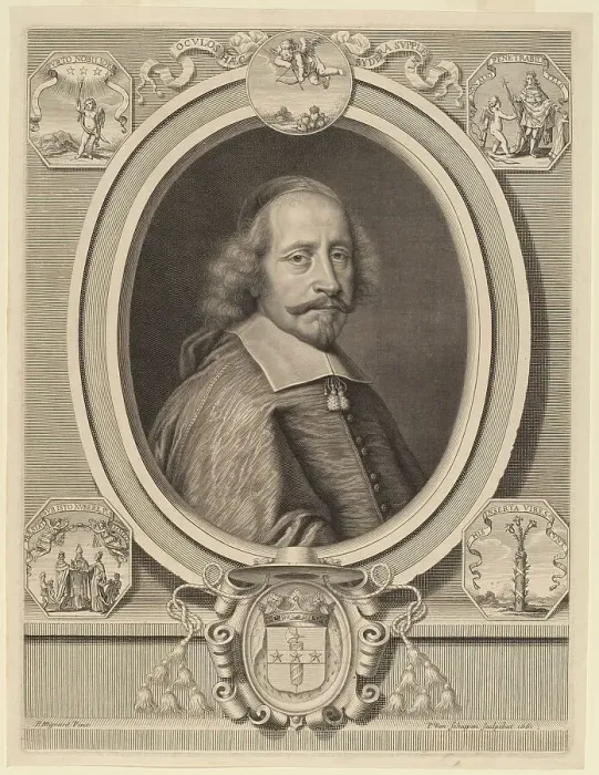 Framed Print : Cardinal Jules Mazarin, 1661. Creator: Pierre Louis van Schuppen Framed Print : Cardinal Jules Mazarin, 1661. Creator: Pierre Louis van Schuppen