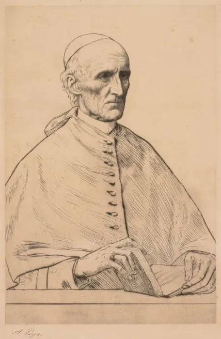 Framed Print : Cardinal Manning. Creator: Alphonse Legros (French, 1837-1911) Framed Print : Cardinal Manning. Creator: Alphonse Legros (French, 1837-1911)