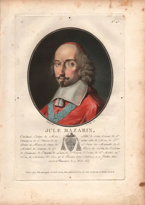 Framed Print : Cardinal Mazarin, 1790 Framed Print : Cardinal Mazarin, 1790