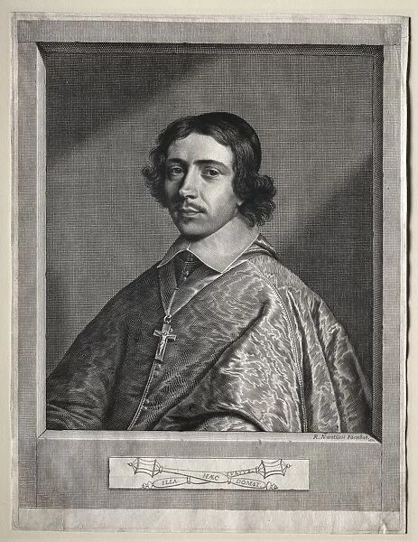 Cardinal de Retz, 1650. Creator: Robert Nanteuil (French, 1623-1678)