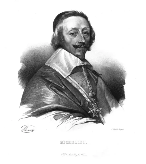 Framed Print : Cardinal Richelieu, (c1820s). Artist: Maurin Framed Print : Cardinal Richelieu, (c1820s). Artist: Maurin