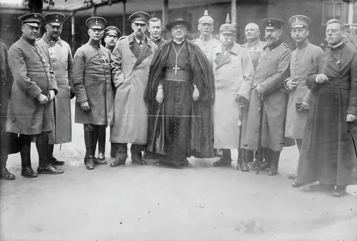 Framed Print : Cardinal von Hartmann at Gen. Hdqrs. Germany, between c1915 and c1920. Creator: Bain News Service Framed Print : Cardinal von Hartmann at Gen. Hdqrs. Germany, between c1915 and c1920. Creator: Bain News Service