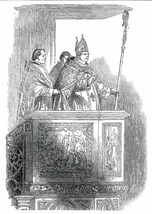 Framed Print : Cardinal Wiseman, Preaching, 1850. Creator: Unknown Framed Print : Cardinal Wiseman, Preaching, 1850. Creator: Unknown