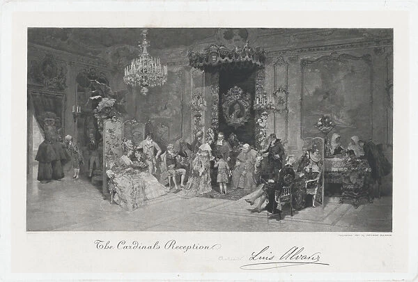 The cardinals reception, 1881. Creator: After Luis Alvarez Catalá