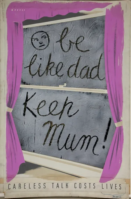 Framed Print : Careless Talk Costs Lives - Be Like Dad - Keep Mum, World War II poster, c1939-c1945 Framed Print : Careless Talk Costs Lives - Be Like Dad - Keep Mum, World War II poster, c1939-c1945
