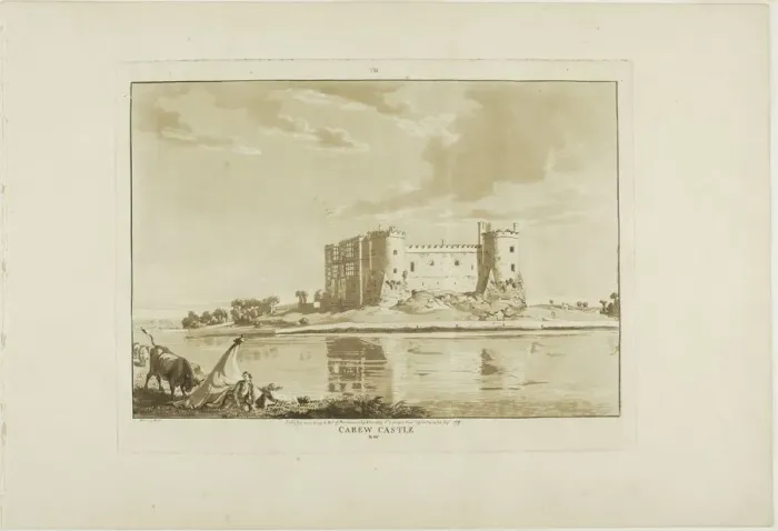 Framed Print : Carew Castle, 1776. Creator: Paul Sandby Framed Print : Carew Castle, 1776. Creator: Paul Sandby