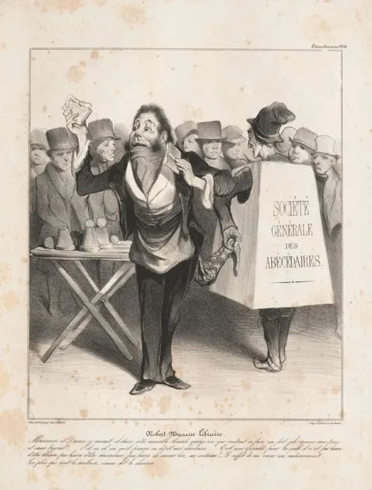 Framed Print : Caricaturana: Pl. 14, Robert Macaire Bookseller (Caricaturana: Pl. 14, Robert Macaire Libraire) Framed Print : Caricaturana: Pl. 14, Robert Macaire Bookseller (Caricaturana: Pl. 14, Robert Macaire Libraire)