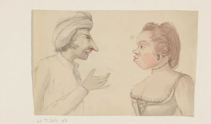 Framed Print : Caricature, 1750-1850. Creator: Anon Framed Print : Caricature, 1750-1850. Creator: Anon