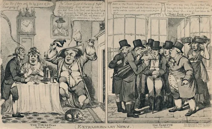 Framed Print : Caricature by Ansell, Showing Doorway of Lloyds in 1808, 1928. Artists: Ansell, Unknown Framed Print : Caricature by Ansell, Showing Doorway of Lloyds in 1808, 1928. Artists: Ansell, Unknown