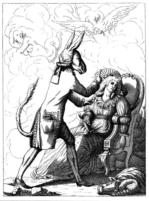 Framed Print : Caricature of Franz Anton Mesmer, c1785 Framed Print : Caricature of Franz Anton Mesmer, c1785