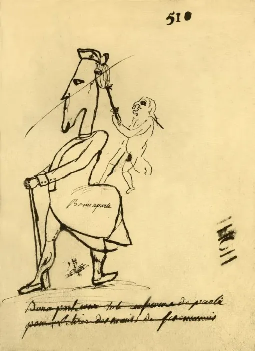 Framed Print : Caricature of Napoleon, 1779, (1921). Creator: Unknown